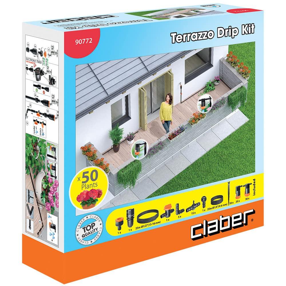 Claber tilkkastmise komplekt terrassile, kuni 50 taimele, 25 m – lisavaade