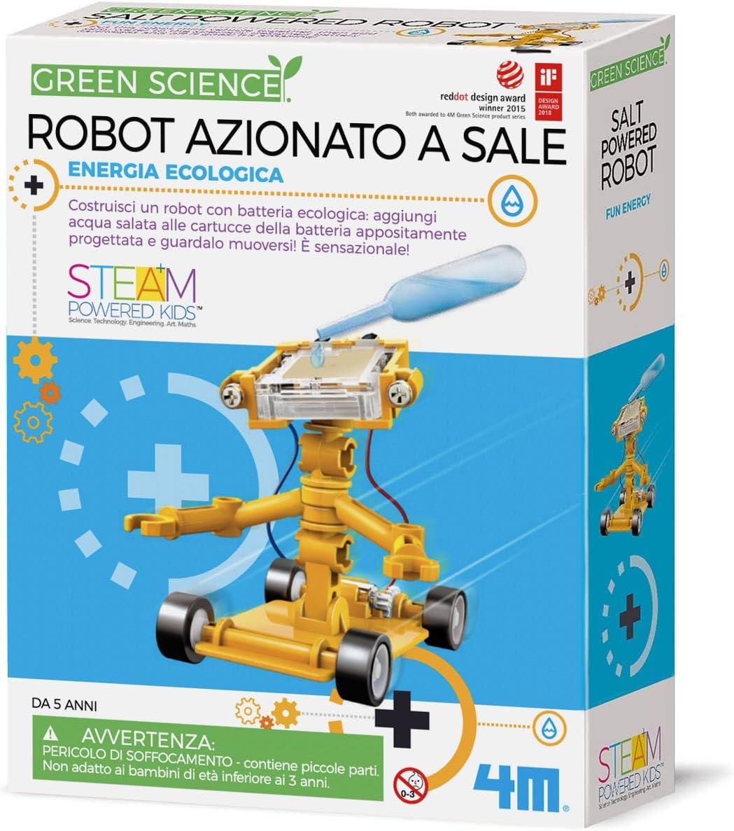 4M soolaveega töötav robot, ehituskomplekt lastele