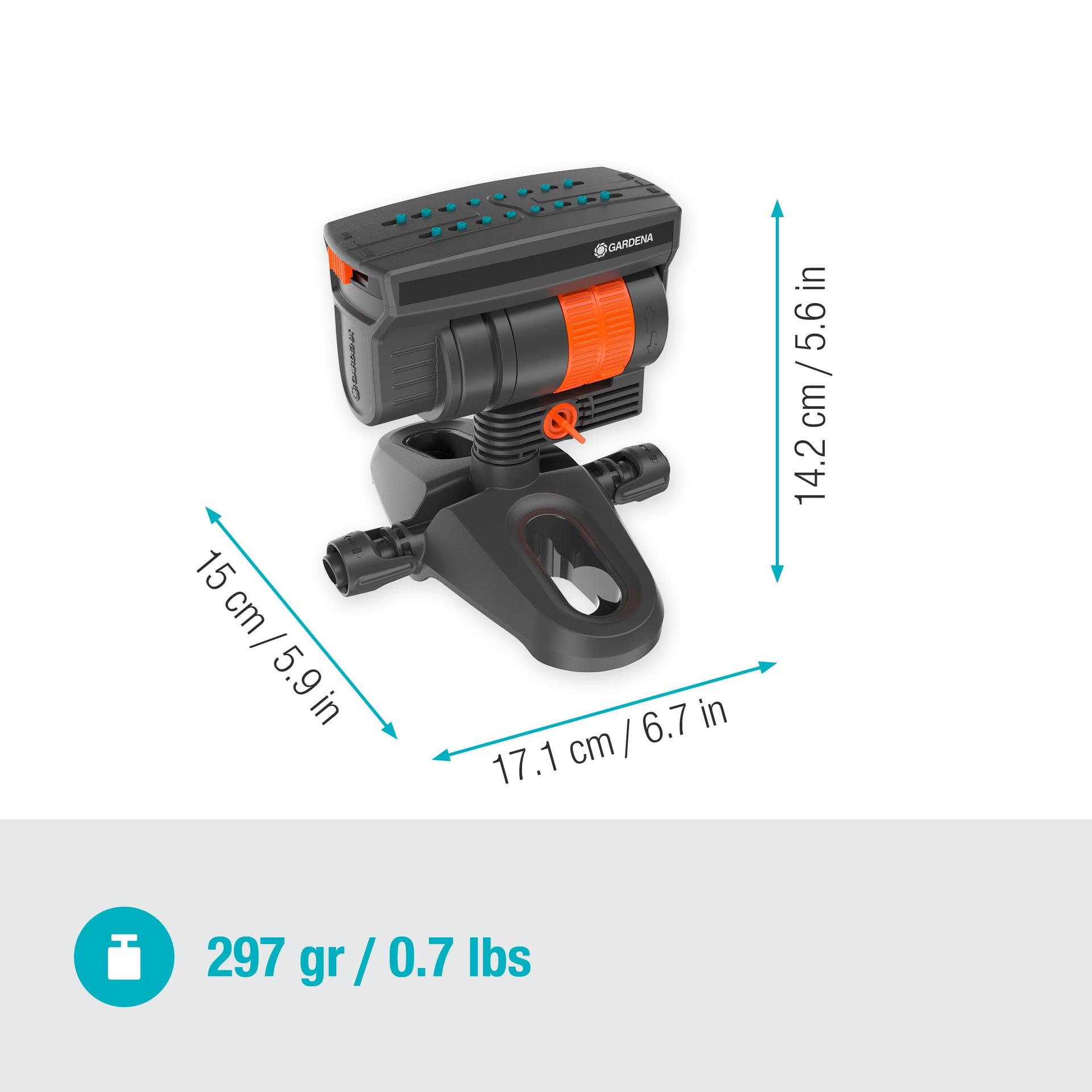 Gardena Micro-Drip-System ristkülikvihmuti OS 90, kuni 90 m², Quick & Easy – kasutusnäide