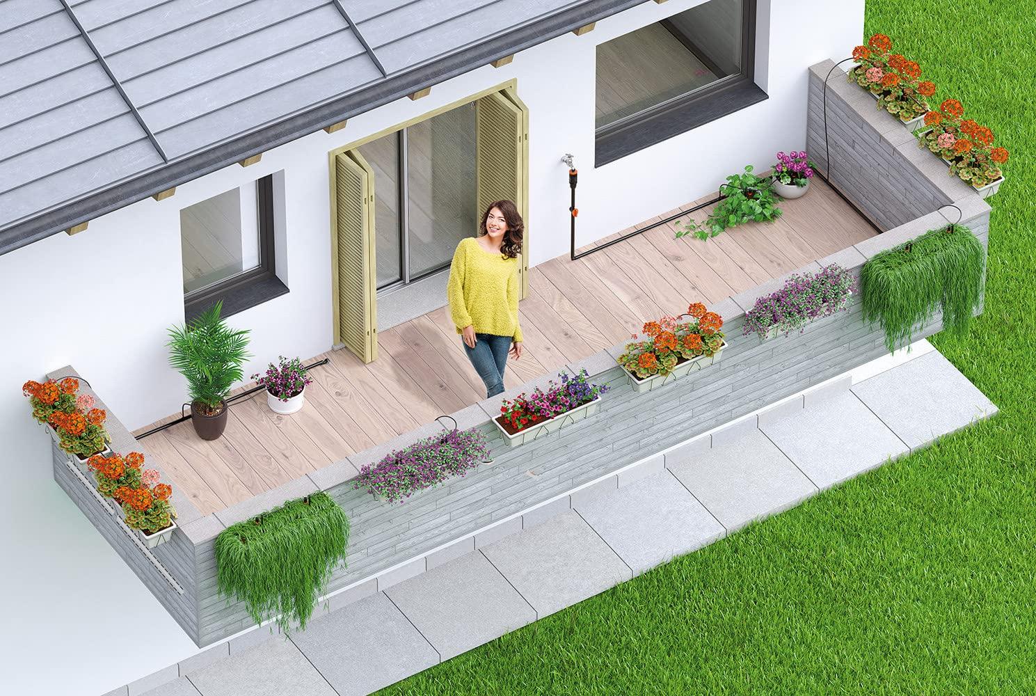Claber tilkkastmise komplekt terrassile, kuni 50 taimele, 25 m – pilt 7