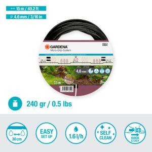 Gardena Micro-Drip-System tilkvoolik maapealseks paigalduseks 4,6 mm, 15 m (1362-20)