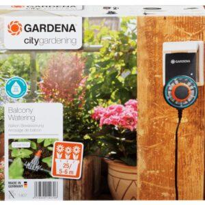 Gardena täisautomaatne rõdukastide kastmiskomplekt, kuni 6 m, 13 programmi (1407-20)