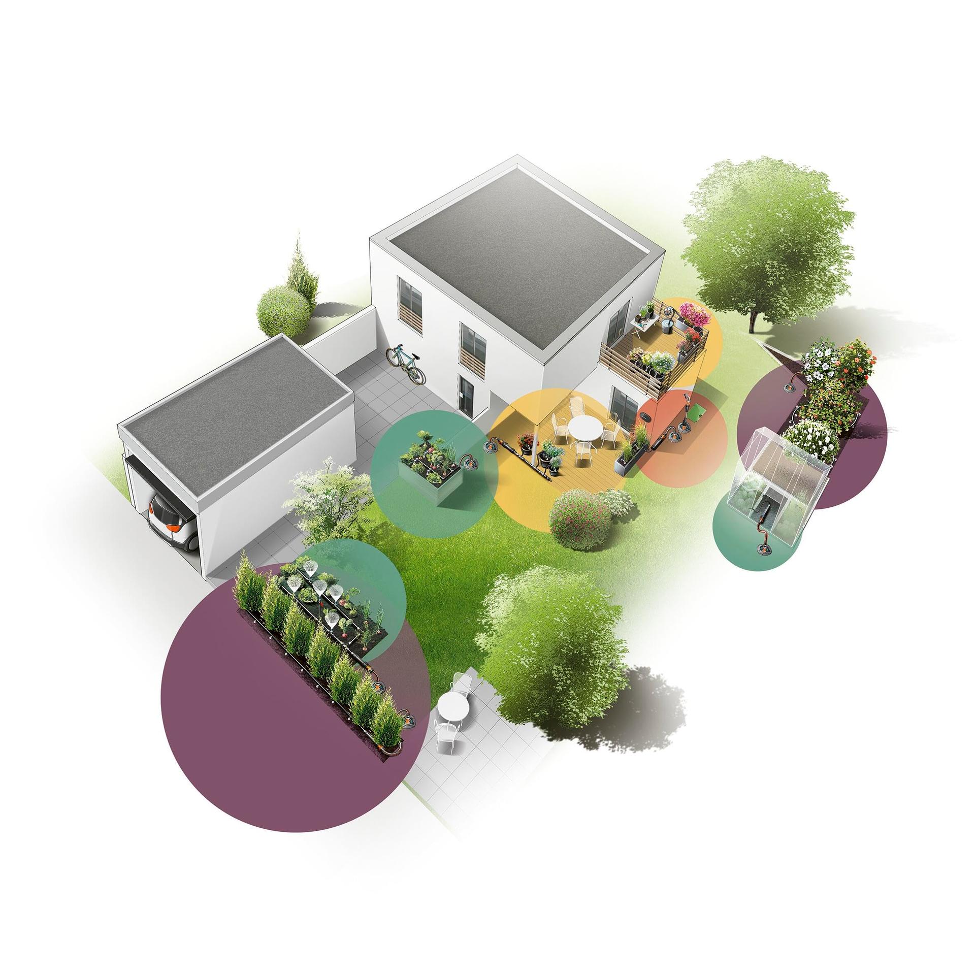 Gardena Micro-Drip-System tilkkastmise komplekt rõdule, 15 taimele – pilt 8