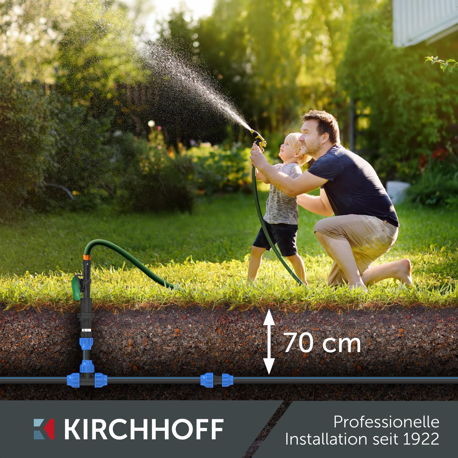 Kirchhoff HDPE niisutustoru 20 mm x 50 m, must, joogiveekõlblik – pakend ja tarvikud