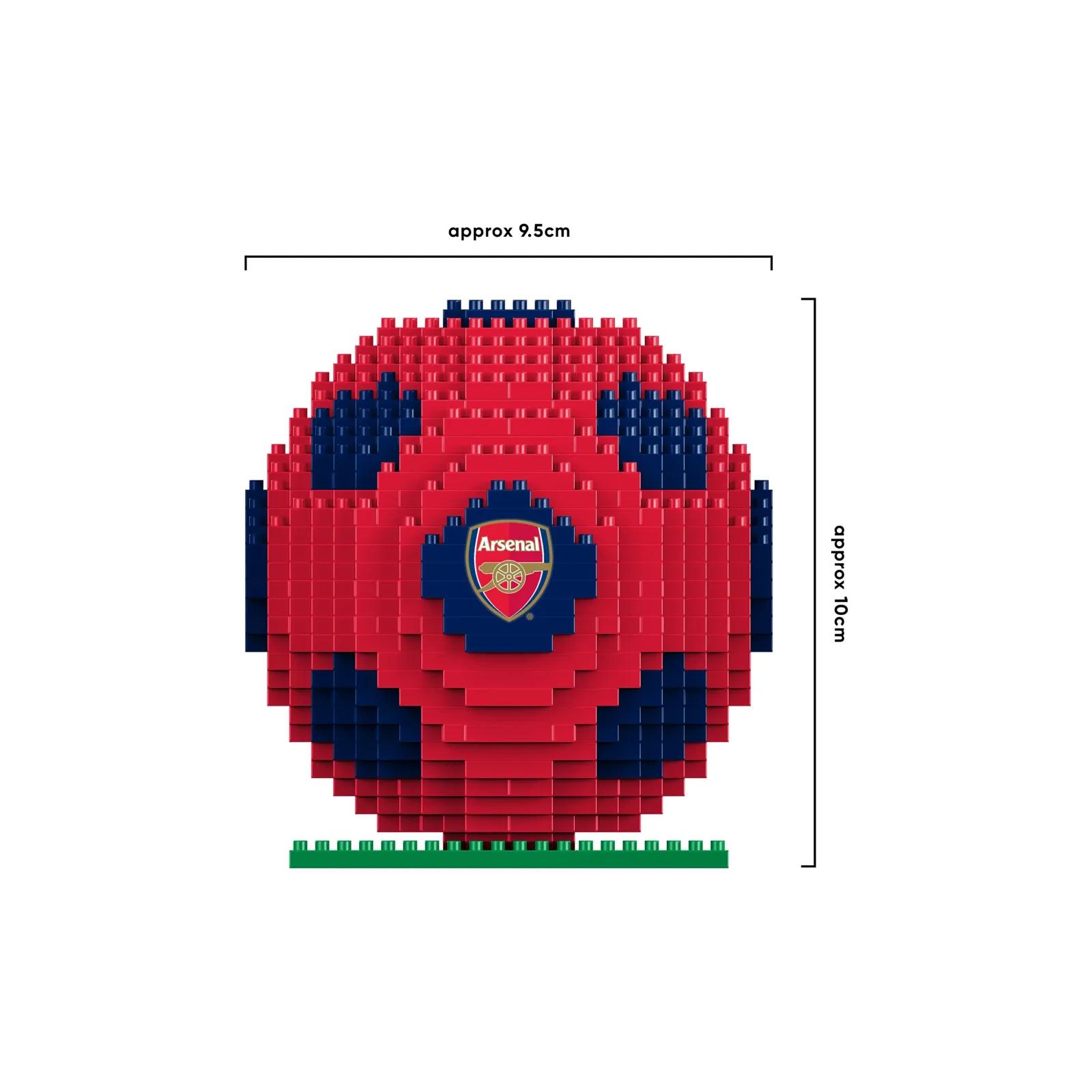 FOCO BRXLZ Arsenal jalgpall klotsidest, 3D komplekt 687 osa – kasutusnäide