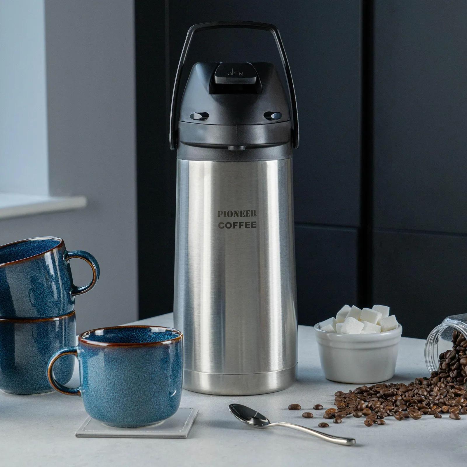 Pioneer pumptermos 1,9 l kohvile, roostevaba teras – pakend ja tarvikud