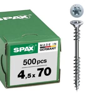 SPAX puidukruvid 4,5 × 70 mm 500 tk karbis