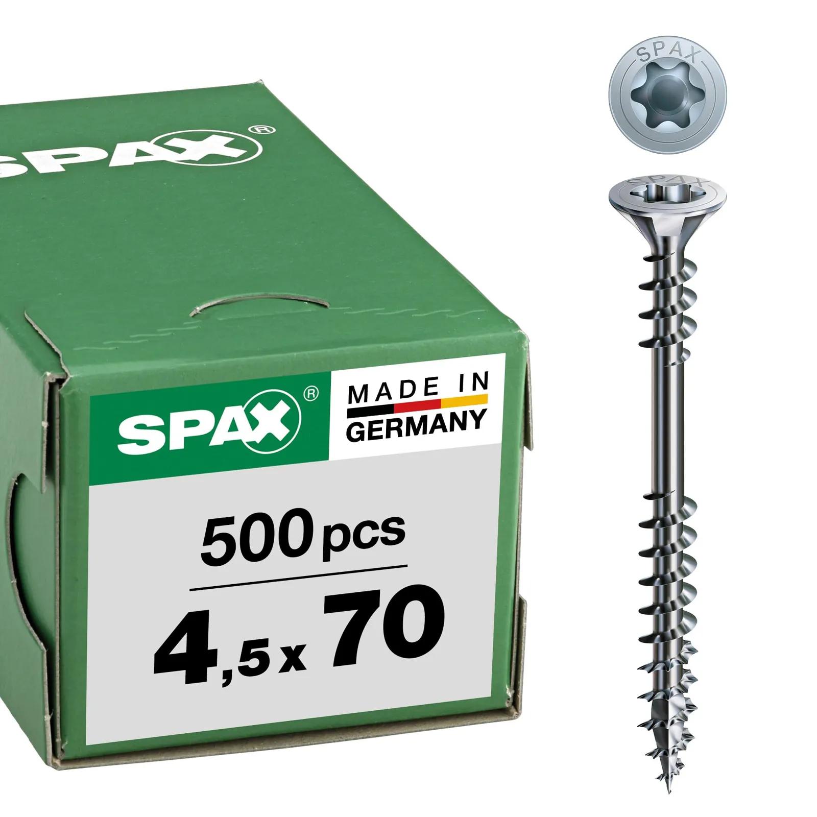 SPAX puidukruvid 4,5 × 70 mm 500 tk karbis