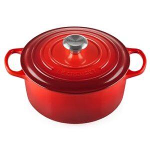 Le Creuset Signature malmist ahjupott kaanega, Ø 24 cm, 4,2 l, kirsipunane