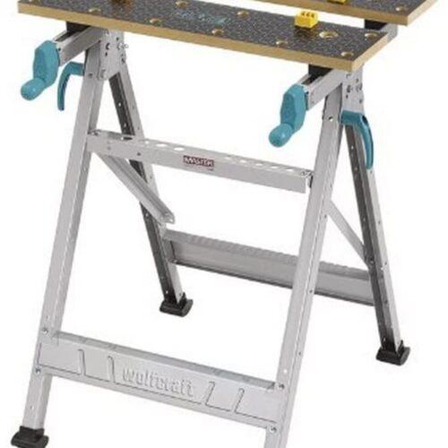 wolfcraft Master 200 Pingutus- ja Töölaud 6177000 - kokkupandav/Universaalselt kasutatav ja vastupidav töölaud/Täiuslik kodu- ja käsitöölistele