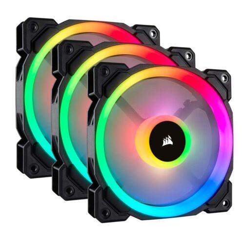Corsair LL120 RGB LED PWM PC-korpuse ventilaator (120mm kahene valgusring RGB LED