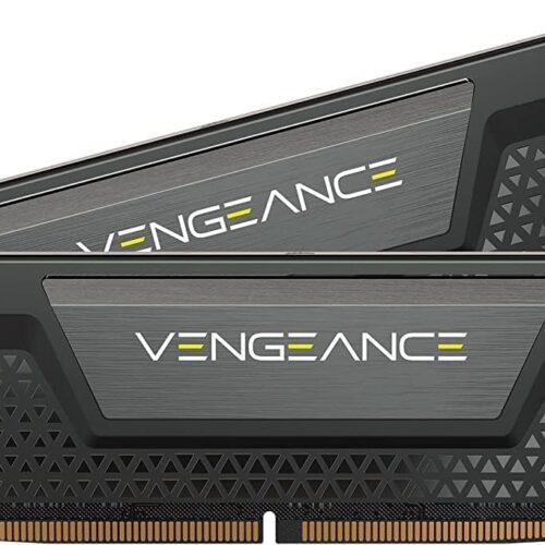 Corsair VENGEANCE DDR5 RAM 64GB (2x32GB) 6400MHz CL32 Intel XMP iCUE ühilduv arvuti mälu - Must (CMK64GX5M2B6400C32)