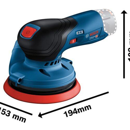 Bosch Professional 12V süsteemi akuga ekstsentriklihvija GEX 12V-125 (125mm lihvtaldrik