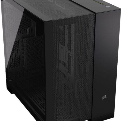 CORSAIR 6500D Airflow Mid-Tower ATX arvutikorpus - Ilma ventilaatorita - Kahekambriline disain - Suur jahutuspaindlikkus - Ühildub ümberpööratud ühendusega emaplaatidega - Must