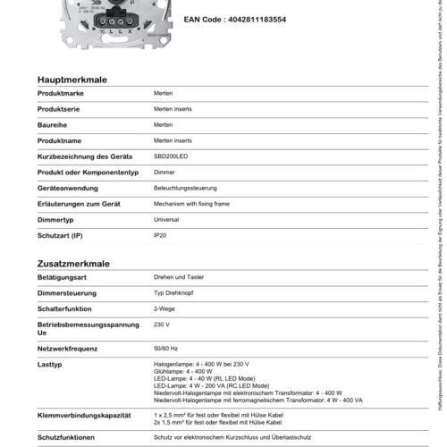 Schneider Electric Merten MEG5134-0000 - Universaalne pöördhämardiga süvistatav lüliti LED-lampidele