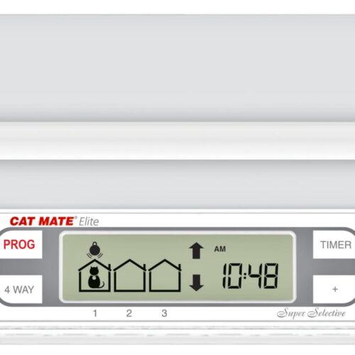 Cat Mate Elite mikrokiibiga kassiluuk, digitaalne taimer, LCD-ekraan, valge, pilt 2