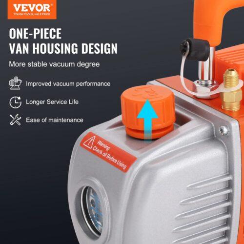VEVOR vaakumpump koos 19L vaakumkambriga – 100L/min