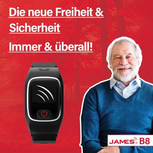 James B8 (must) Hädaabi- ja turvakell eakatele