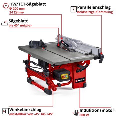 Einhell lauatikksaag TC-TS 8 I (800 W