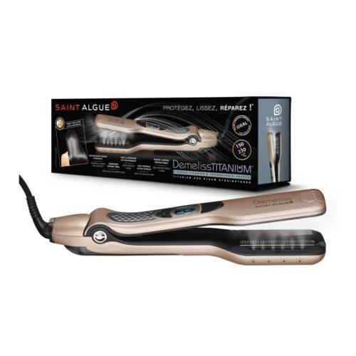 Demeliss Saint Algue Titanium auruga juuksesirgendaja, 40 ml veepaak, kuld/šampanja