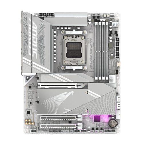 GIGABYTE X870 A Elite WIFI7 Ice-Emaplaat – Toetab AMD Ryzen 9000 protsessoreid