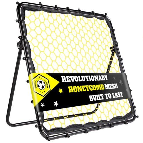 Happy Jump jalgpalli rebounder-võrk 100 × 100 cm, 4 kaldenurka