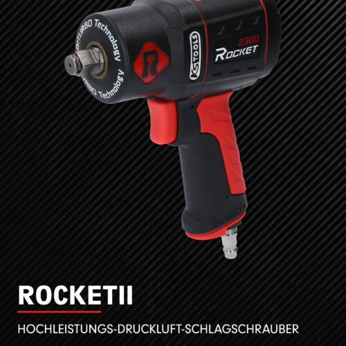 KS Tools suruõhu löökmutrikeeraja ROCKET II 1/2" 512.0002 2300Nm | 8-labaga õhumootor & suure jõudlusega topelthaamri löögimehhanism