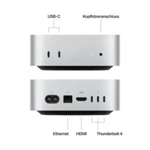 Apple Mac Mini lauaarvuti M4 kiibiga – 10-tuumaline CPU ja 10-tuumaline GPU