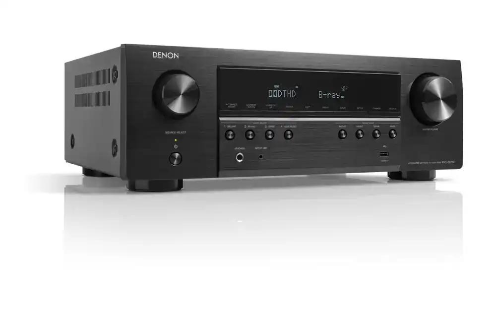 Denon AVC-S670H 5.2-kanaliline AV-vastuvõtja, Dolby Surround Sound, 6 HDMI sisendit ja 1 väljund, 8K HDMI, Bluetooth, WiFi, AirPlay 2, HEOS Multiroom, Alexa ühilduv, Must