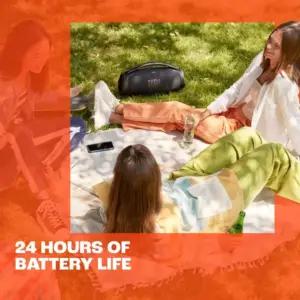 JBL Boombox 3 Wifi – Juhtmevaba kõlar Bluetoothi ja Wifi toega – Ühilduv JBL One rakendusega – 24-tunnine taasesitusaeg – Veekindel ja tolmukindel – Sisseehitatud akupank – Must