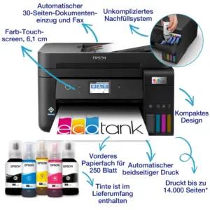 Epson EcoTank ET-4850 A4-multifunktsionaalne Wi-Fi tindimahutiga printer kuni 3-aastase tindivaruga