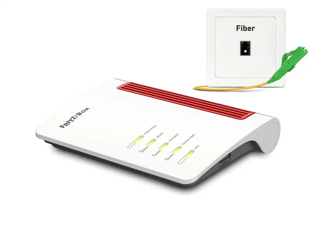 FRITZ!Box 5530 Fiber fiiberruuter, Wi-Fi 6, kuni 3 Gbit/s, 2,5 Gbit/s LAN-port, pilt 2