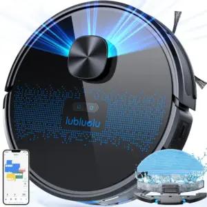 Lubluelu SL60D robottolmuimeja pesufunktsiooniga, 4500 Pa, lasernavigatsioon, sinine