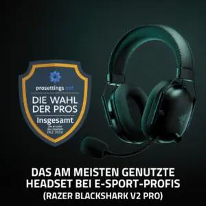 Razer BlackShark V2 Pro (2023) – Juhtmevaba Esports Peakomplekt PC-le (HyperClear Super-Breitband-Mikrofon