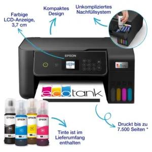 Epson EcoTank ET-2870 A4 multifunktsionaalne Wi-Fi tindimahutiga printer