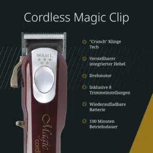 Wahl Cordless Magic Clip juhtmevaba juukselõikusmasin sulandamiseks, punane, pilt 2