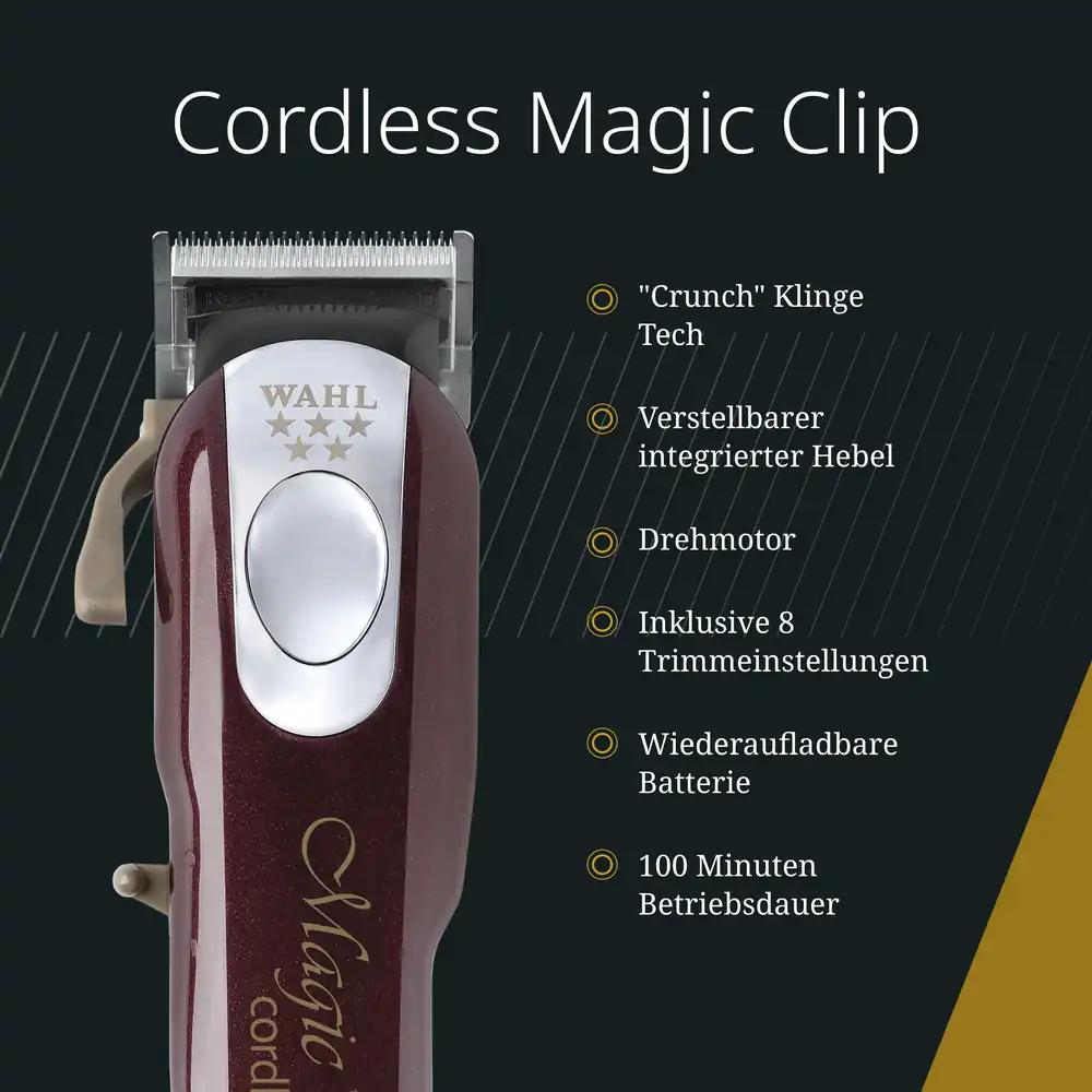 Wahl Cordless Magic Clip juhtmevaba juukselõikusmasin sulandamiseks, punane, pilt 2