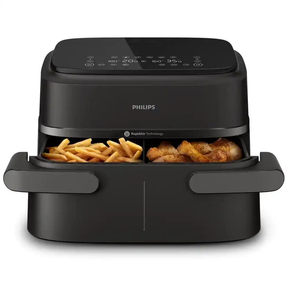 Philips Airfryer 1000 Series Paindlik Korv – 7,1 L Mahutavus, RapidAir Tehnoloogia, 10 Küpsetusfunktsiooni, 90% Vähem Rasva, Kompaktne Disain, HomeID Retsepti-App (NA154/00)