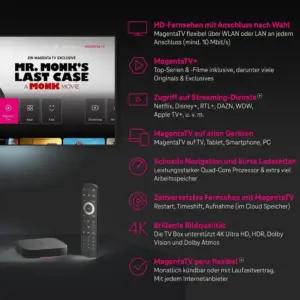 MagentaTV One (2. põlvkond) | Android TV boks WiFi & LAN-ga | MagentaTV üle 150 HD-kanali