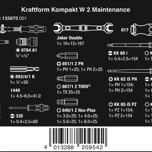 Wera - 05135870001 - Tööriistade komplekt