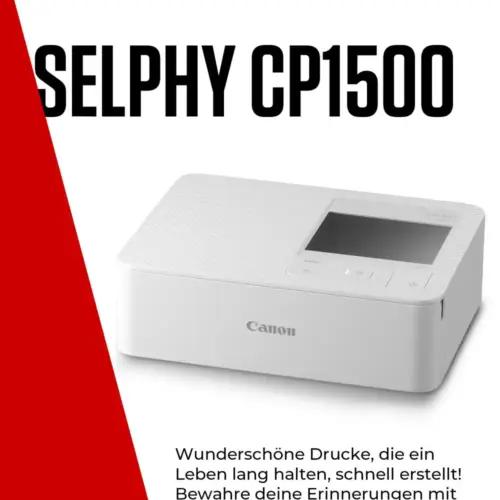 Canon SELPHY CP1500 Mini Fotoprinter – Kaasaskantav juhtmevaba fotoprinter (kuni 10x15 cm