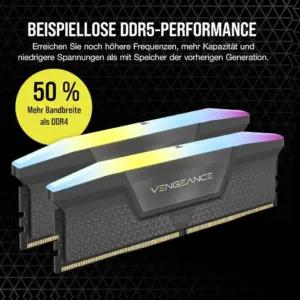 Corsair VENGEANCE RGB DDR5 32GB (2x16GB) 6000MHz CL30 AMD EXPO Intel XMP iCUE ühilduv arvutimälu - Hall (CMH32GX5M2B6000Z30K)