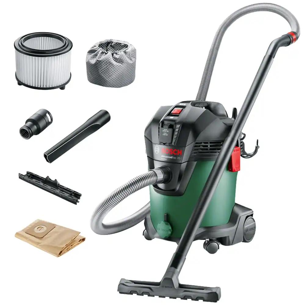 Bosch märg- ja kuivtolmuimeja AdvancedVac 20 (1200 W, 20-liitrine mahuti, karbis)