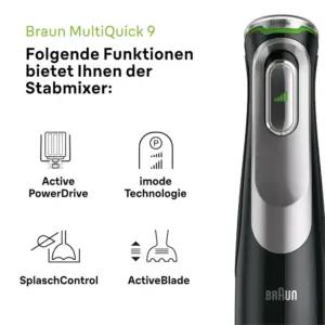 Braun MultiQuick 9 MQ 9147X – 5-ühes saumikser koos blenderikinnituse