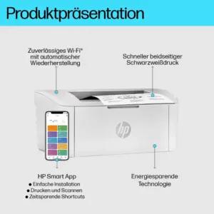 HP LaserJet M110w Mustvalge Laserprinter