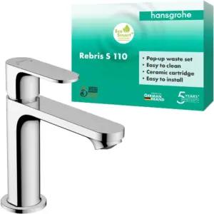 hansgrohe Rebris S - valamu segisti tõmbevardaga äravoolu jaoks
