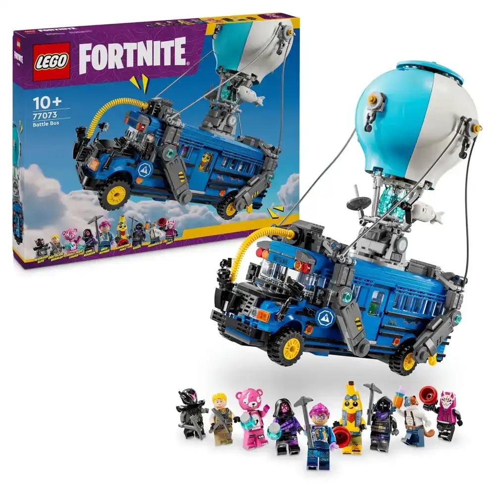 LEGO Fortnite Lahingubuss – Videomängu mänguasi minifiguuridega, kingitus mängusõpradele alates 10. eluaastast, ehituskomplekt lastele, loov sünnipäevakingitus või jõulukink 77073