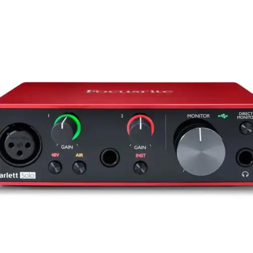 Focusrite Scarlett Solo 3. põlvkonna USB-heliliides, 24-bitine / 192 kHz