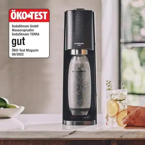 SodaStream TERRA veesüsistaja promopakk Quick-Connect CO2-silindriga | sisaldab 3x 1L FUSE plastpudelit (nõudepesumasinas pestav) | Värvus