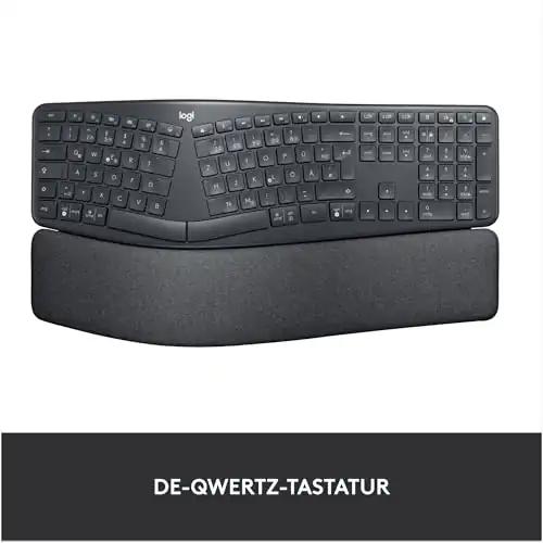Logitech ERGO K860 juhtmevaba ergonoomiline klaviatuur – jaotatud klaviatuur